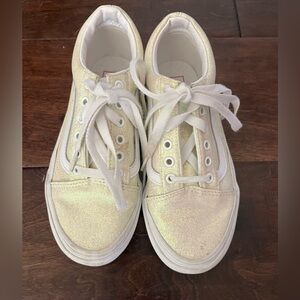 Sparkly Old Skool Vans Kids Sz 3
